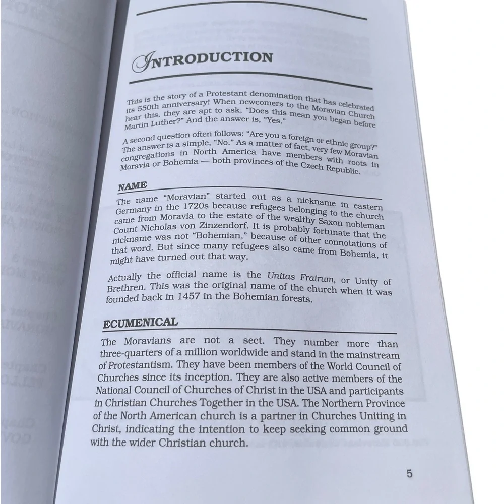 Book All About The Moravians History Beliefs & Practices of a Worldwide Church - Picture 5 of 7